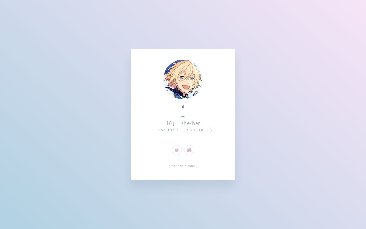 Carrd profile picture for @meme